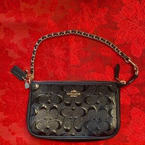 COACH Black Wristlet